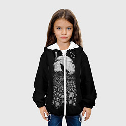 Куртка с капюшоном детская Лунный охотник, цвет: 3D-белый — фото 2
