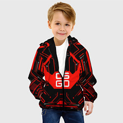 Куртка с капюшоном детская CS:GO Techno Style, цвет: 3D-черный — фото 2