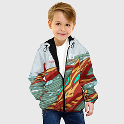 Куртка с капюшоном детская CS:GO Aquamarine Revenge, цвет: 3D-черный — фото 2
