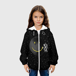 Куртка с капюшоном детская Лунная улыбка, цвет: 3D-белый — фото 2