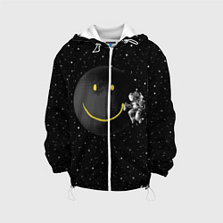Куртка с капюшоном детская Лунная улыбка, цвет: 3D-белый