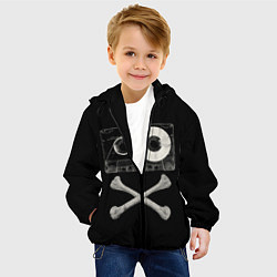 Куртка с капюшоном детская Pirate Music, цвет: 3D-черный — фото 2