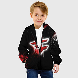 Куртка с капюшоном детская FaZe Clan: Black collection, цвет: 3D-черный — фото 2