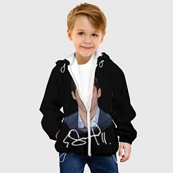 Куртка с капюшоном детская Малкин, цвет: 3D-белый — фото 2