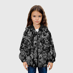 Куртка с капюшоном детская Zombie rush, цвет: 3D-черный — фото 2