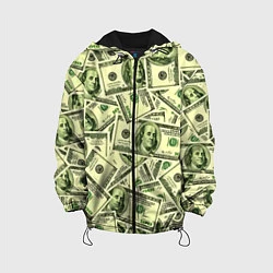 Куртка с капюшоном детская Benjamin Franklin, цвет: 3D-черный
