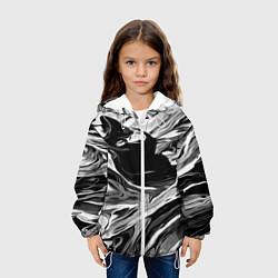 Куртка с капюшоном детская Серые краски, цвет: 3D-белый — фото 2