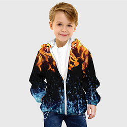 Куртка с капюшоном детская Две стихии, цвет: 3D-белый — фото 2