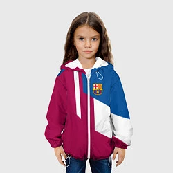 Куртка с капюшоном детская FC Barcelona 2018, цвет: 3D-белый — фото 2