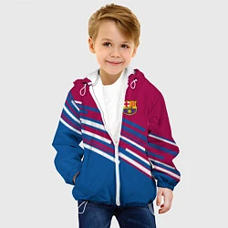 Куртка с капюшоном детская Barcelona FC: Sport Line 2018, цвет: 3D-белый — фото 2