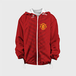 Куртка с капюшоном детская Manchester United: Red Lines, цвет: 3D-белый