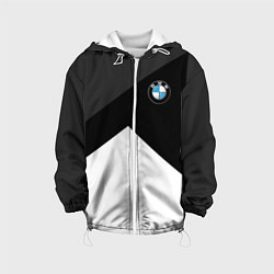 Куртка с капюшоном детская BMW 2018 SportWear 3, цвет: 3D-белый