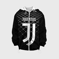 Куртка с капюшоном детская FC Juventus: Black Lines, цвет: 3D-белый