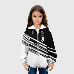 Куртка с капюшоном детская FC Juventus: B&W Line, цвет: 3D-белый — фото 2