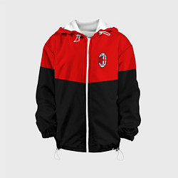 Куртка с капюшоном детская АC Milan: R&B Sport, цвет: 3D-белый