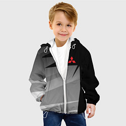 Куртка с капюшоном детская MITSUBISHI SPORT, цвет: 3D-белый — фото 2