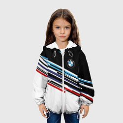 Куртка с капюшоном детская BMW BRAND COLOR БМВ, цвет: 3D-белый — фото 2