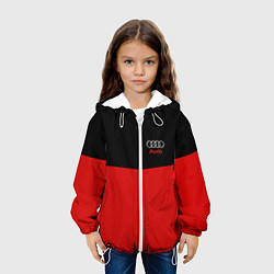 Куртка с капюшоном детская Audi R&B, цвет: 3D-белый — фото 2
