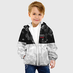 Куртка с капюшоном детская Audi: Poly Sport, цвет: 3D-белый — фото 2
