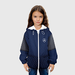Куртка с капюшоном детская Mercedes: Sport Motors, цвет: 3D-белый — фото 2