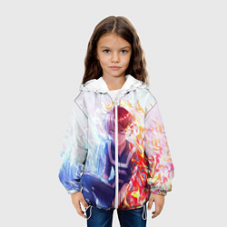 Куртка с капюшоном детская Шото тодороки арт, цвет: 3D-белый — фото 2