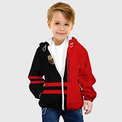 Куртка с капюшоном детская Porsche: Red Sport, цвет: 3D-белый — фото 2