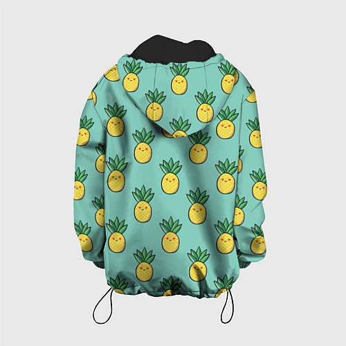 Детская куртка Веселые ананасы / 3D-Черный – фото 2