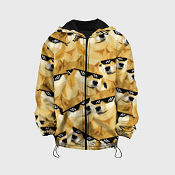 Куртка с капюшоном детская Doge: Deal with it, цвет: 3D-черный