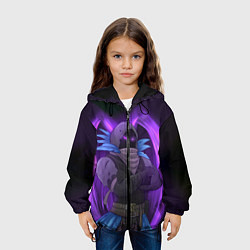 Куртка с капюшоном детская Violet Raven, цвет: 3D-черный — фото 2