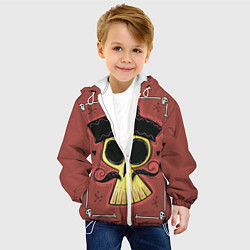Куртка с капюшоном детская Dia de los Muertos, цвет: 3D-белый — фото 2