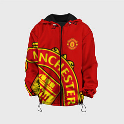 Куртка с капюшоном детская FC Man United: Red Exclusive, цвет: 3D-черный