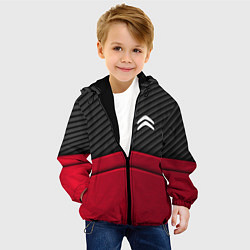 Куртка с капюшоном детская Citroen: Red Carbon, цвет: 3D-черный — фото 2