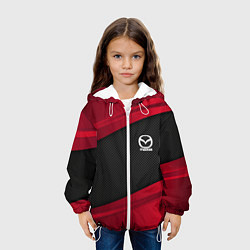 Куртка с капюшоном детская Mazda: Red Sport, цвет: 3D-белый — фото 2