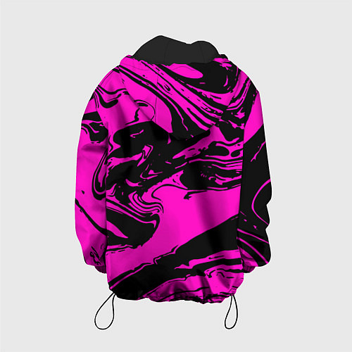 Детская куртка Черно-розовый акрил / 3D-Черный – фото 2