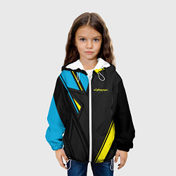Куртка с капюшоном детская Cyberpunk 2077: Sport, цвет: 3D-белый — фото 2