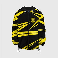 Куртка с капюшоном детская FC Borussia: BVB Sport, цвет: 3D-черный