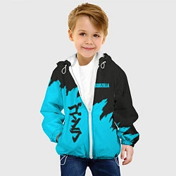 Куртка с капюшоном детская GODZILLA, цвет: 3D-белый — фото 2