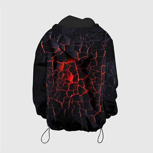 Детская куртка Атака Титанов: раскаленная лава / 3D-Черный – фото 2