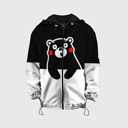 Куртка с капюшоном детская Kumamon Surprised, цвет: 3D-черный