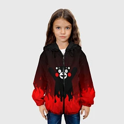 Куртка с капюшоном детская Kumamon: Hell Flame, цвет: 3D-черный — фото 2