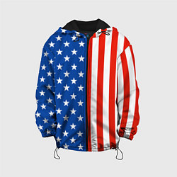 Куртка с капюшоном детская American Patriot, цвет: 3D-черный
