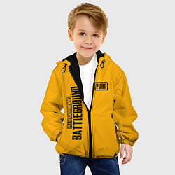 Куртка с капюшоном детская PUBG: Yellow Fashion, цвет: 3D-черный — фото 2