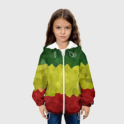 Куртка с капюшоном детская Эфиопия, цвет: 3D-белый — фото 2