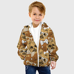 Куртка с капюшоном детская I love my Yorkie, цвет: 3D-белый — фото 2