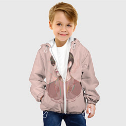 Куртка с капюшоном детская Kim Taehyung, цвет: 3D-белый — фото 2