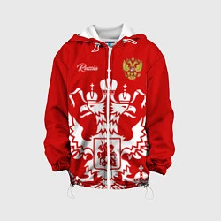 Куртка с капюшоном детская Red Russia, цвет: 3D-белый