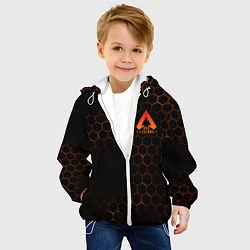 Куртка с капюшоном детская Apex Legends: Orange Carbon, цвет: 3D-белый — фото 2
