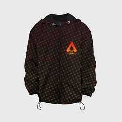Куртка с капюшоном детская Apex Legends: Orange Dotted, цвет: 3D-черный