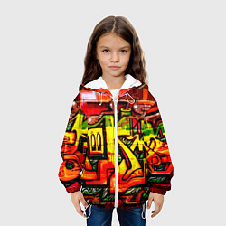 Куртка с капюшоном детская Red Graffiti, цвет: 3D-белый — фото 2