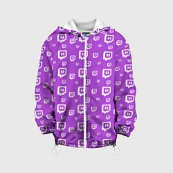 Детская куртка Twitch: Violet Pattern